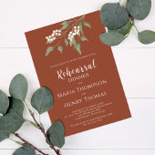 Terracotta Kalligrafie Ampersand Groen Bloemen Kaart