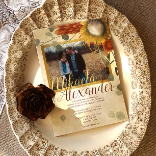 Terracotta King Proteas Eucalyptus Groene Herfst Kaart