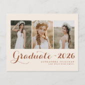 Terracotta Klasse van 2025 Photo Collage Afstudere (Voorkant)