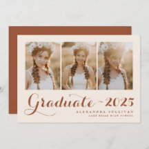 Terracotta Klasse van 2025 Photo Collage Afstudere