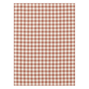 Terracotta Klassieke Geruite Gingham Tafelkleed