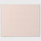 Terracotta Klassieke Gingham Cadeaupapier (Vlak)