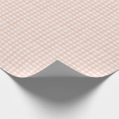 Terracotta Klassieke Gingham Cadeaupapier (Hoek)