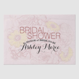 Terracotta Kleur Bloemstuk Kunstwerk Persoonlijk Tissuepapier