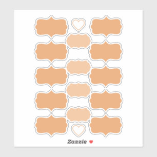 Terracotta kleur Creëer uw eigen vinyl labels