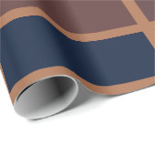 Terracotta Kleurrijke Strepen Rust Gestreept Cadeaupapier (Rol Hoek)