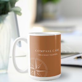 Terracotta Kompasroos Mental Health Logo Koffiemok