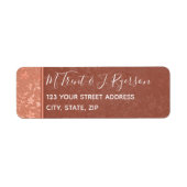 Terracotta, koperen Floral, wijnstokken, hartenhuw Etiket (Voorkant)