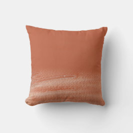 Terracotta koraal Abstracte Waterverf Kussen