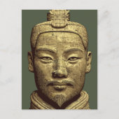 Terracotta krijger - Oud Goud Kunst Briefkaart (Voorkant)