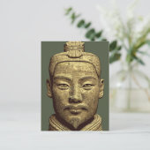 Terracotta krijger - Oud Goud Kunst Briefkaart (Staand voorkant)