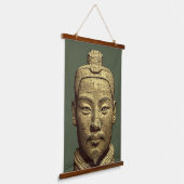 Terracotta krijger - Oud Goud Kunst Hangend Wandkleed (Gebogen)