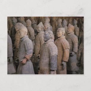 Terracotta krijgers in het graf van keizer Qin Shi Briefkaart