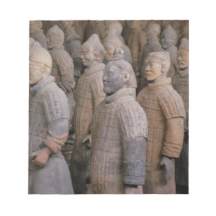 Terracotta krijgers in het graf van keizer Qin Shi Notitieblok