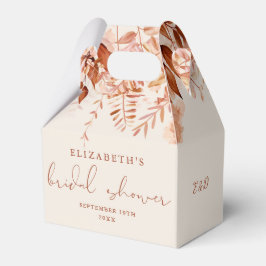 Terracotta Landelijke Bloem Bruids Bruiloft Feest Bedankdoosjes
