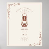  Terracotta Lantern Wedding 34x42 Welkom P Poster (Voorkant)