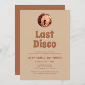 Terracotta Last Disco Bachelorette Weekend Kaart (Voorkant / Achterkant)