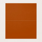 Terracotta Leaves Modern Wedding Place Card Kaart (Binnenkant ongevouwen)