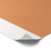 Terracotta Leaves Modern Wedding Welcome Sign Poster (Hoek)