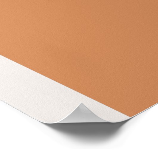 Terracotta Leaves Modern Wedding Welcome Sign Poster (Hoek)