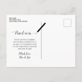 Terracotta Leaves Wedding Save the Date Photo Aankondigingskaart (Achterkant)