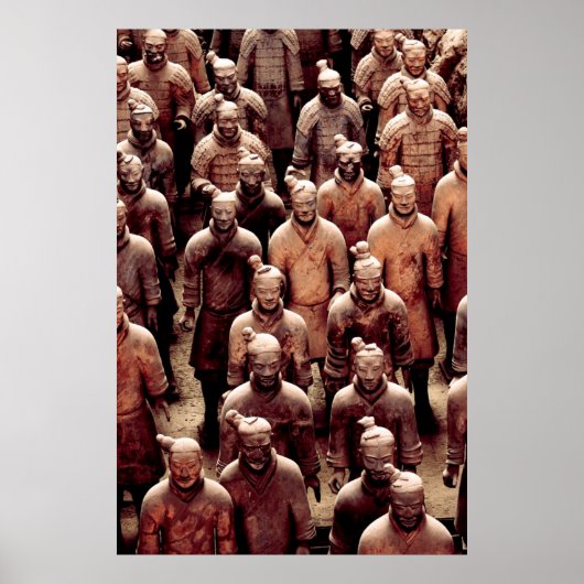 Terracotta legerkrijgers - China - Qin dynasty Poster (Voorkant)