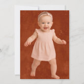 Terracotta Lemon Main Squeeze Foto Eerste Verjaard Kaart (Achterkant)