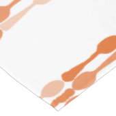 Terracotta lepelpatroon aangepaste kleur achtergro tafelkleed (Gekanteld)