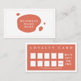 Terracotta Leuke Minimalistische Salon Koffiewinke Klantenkaartje