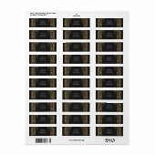 Terracotta Lijn Kunst Bloemendecor Retouradres Lab Etiket (Full Sheet)