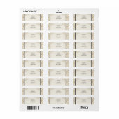 Terracotta Lijn Kunst Bloemendecor Retouradres Lab Etiket (Full Sheet)