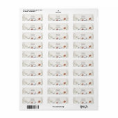 Terracotta Lijn Kunst Bloemendecor Retouradres Lab Etiket (Full Sheet)