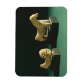 Terracotta lion and horse, Mohenjodaro 2300-1750 B Magneet (Verticaal)