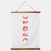 Terracotta Maan Fase Huwelijk Hangtapijt Hangend Wandkleed (Voorkant)