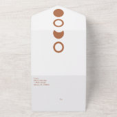 Terracotta Maan Fasen Vormen Bruiloft All In One Uitnodiging (Buitenkant)