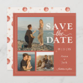 Terracotta Maanfase 3 Foto Save the Date – Boho (Voorkant / Achterkant)