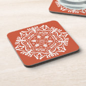 Terracotta Mandala Bier Onderzetter (Linkerzijde)