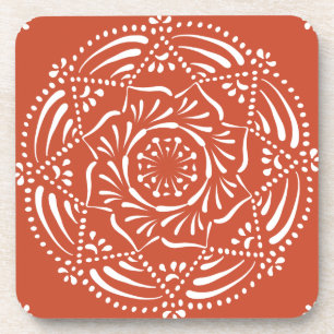 Terracotta Mandala Bier Onderzetter