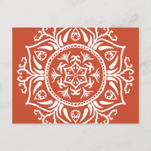 Terracotta Mandala Briefkaart