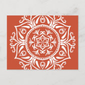 Terracotta Mandala Briefkaart (Voorkant)