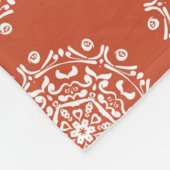 Terracotta Mandala Fleece Deken (Hoek)
