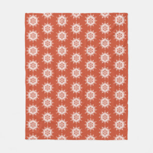 Terracotta Mandala Fleece Deken