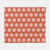 Terracotta Mandala Fleece Deken (Voorkant (Horizontaal))