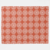Terracotta Mandala Fleece Deken (Voorkant (Horizontaal))
