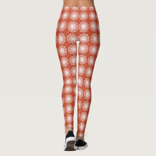 Terracotta Mandala Leggings (Achterkant)
