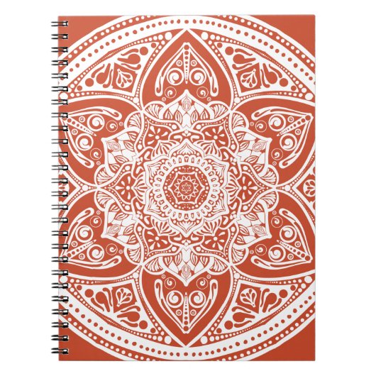 Terracotta Mandala Notitieboek (Voorkant)