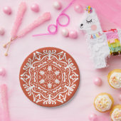 Terracotta Mandala Papieren Bordje (Feest)