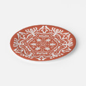 Terracotta Mandala Papieren Bordje (Gekanteld)