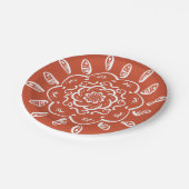 Terracotta Mandala Papieren Bordje (Gekanteld)