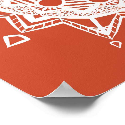 Terracotta Mandala Poster (Hoek)